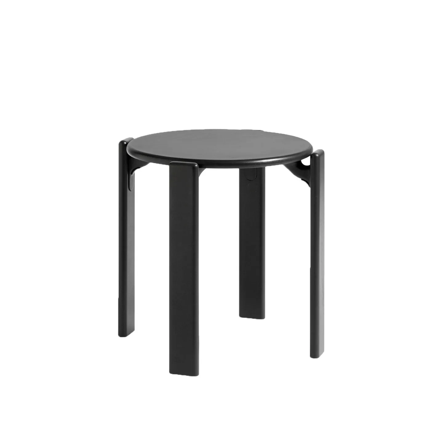 HAY - Rey Stool REY22, Deep black water-based lacquered beech - Pallar - Bruno Rey - Svart - Trä