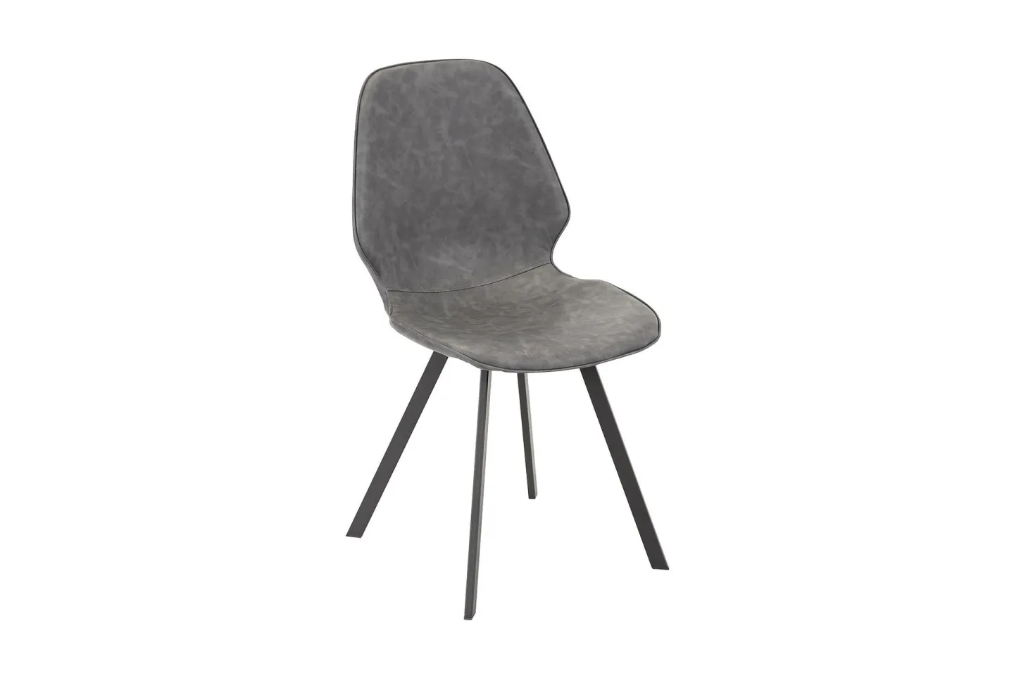 Stol Helena 50x46xh82cm Grått Imiterat Läder -