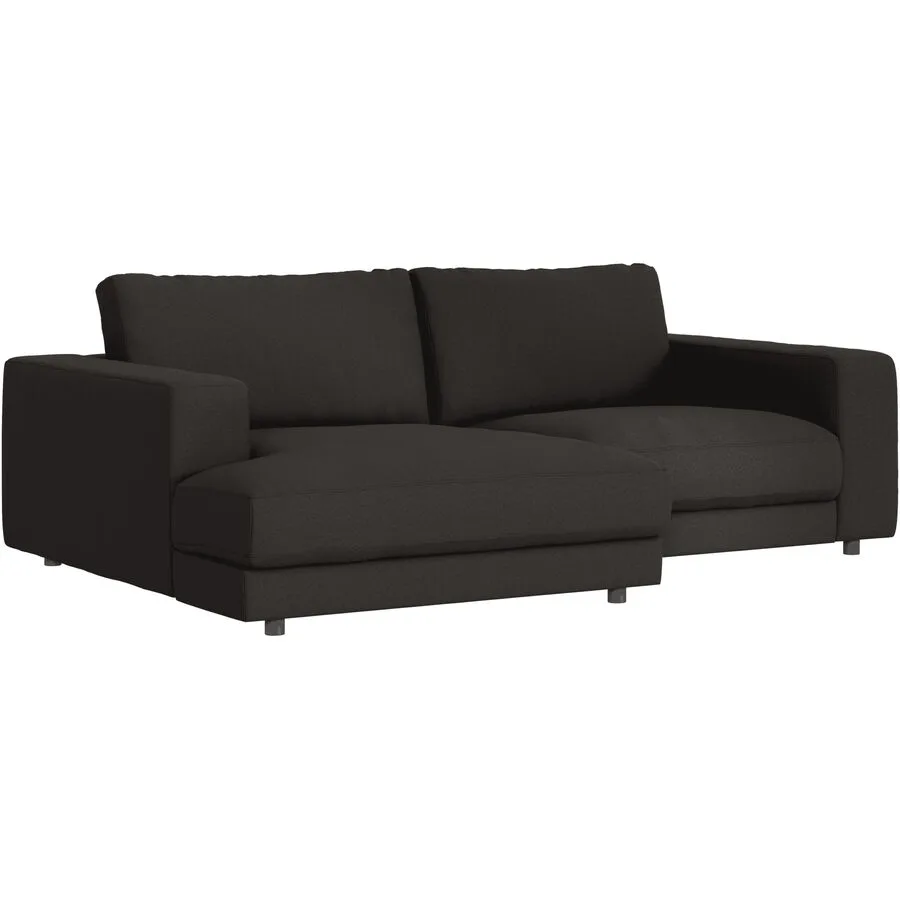 Ecksofa Ava Links Bezug: 100% Polyester mocca B 240 T 170 cm - Möbel Konfigurator: Traummöbel individuell zusammenstellen