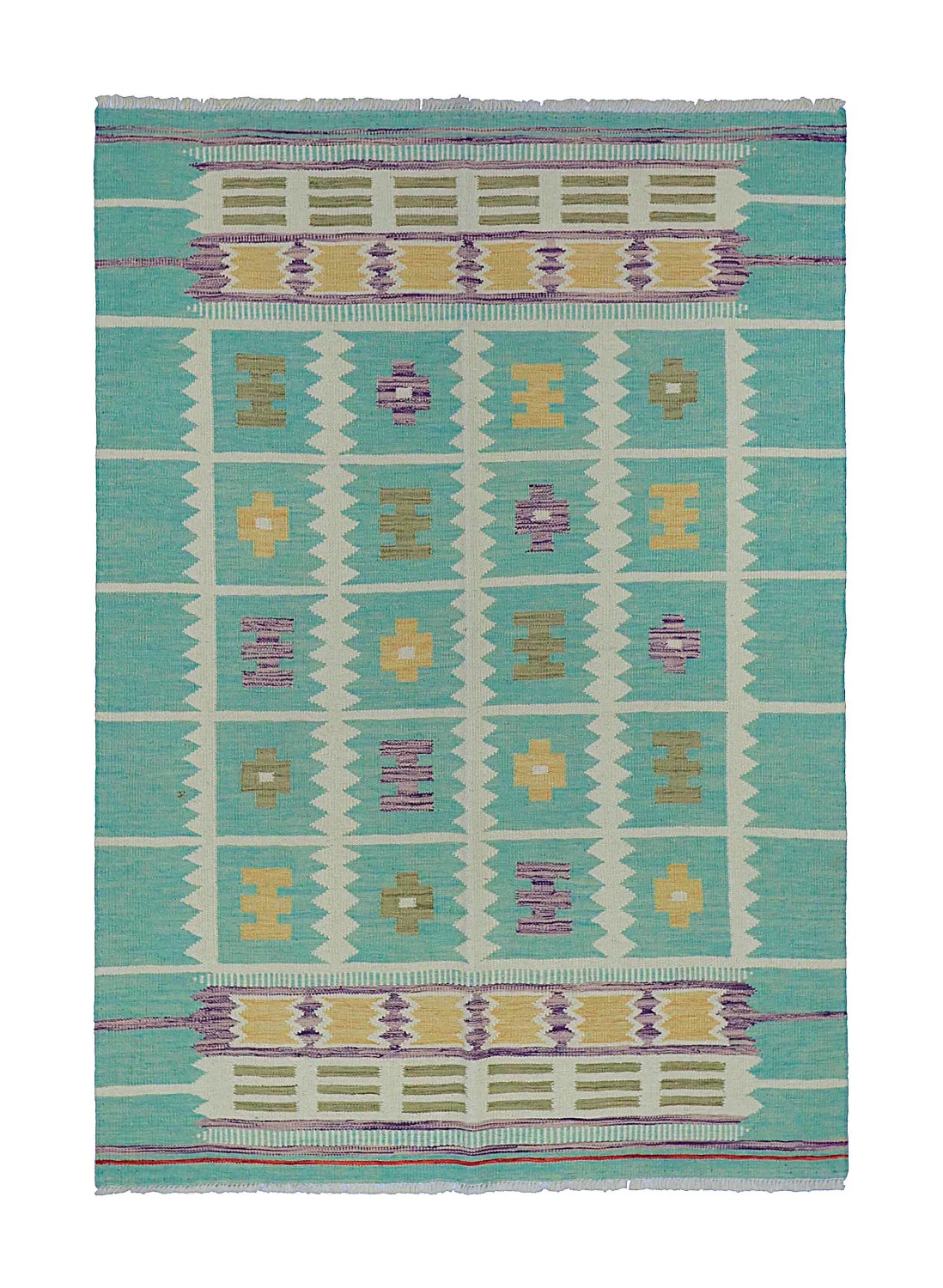 Orientalsk Teppe - Vegi Kelim Hand Woven - 124 x 179 cm (Størrelse: 124 x 179 cm)