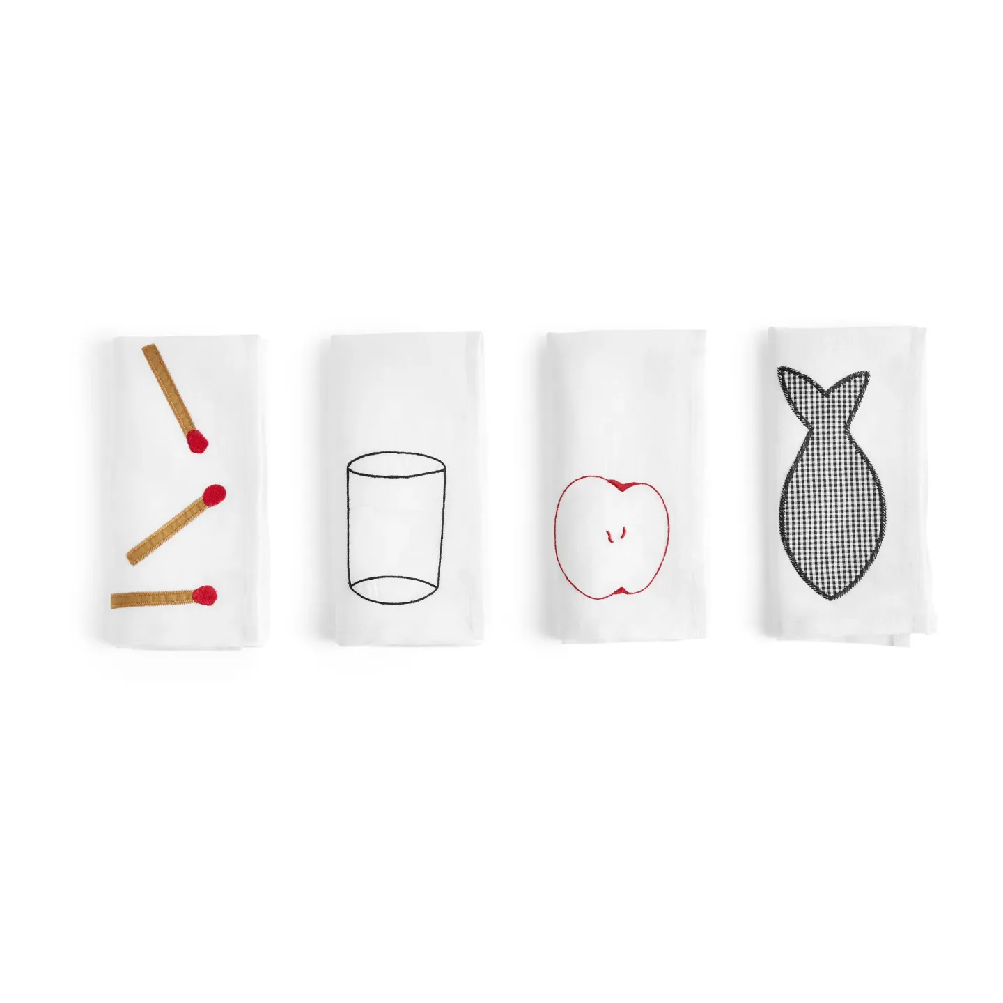 HAY Sobremesa linneservett 45x45 cm 4-pack White