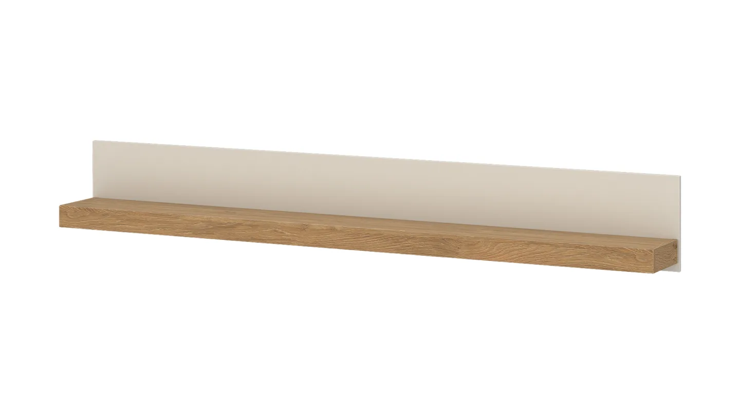 Wandregal Beige-Kaschmir - Eiche - 194 cm - NAXXAR