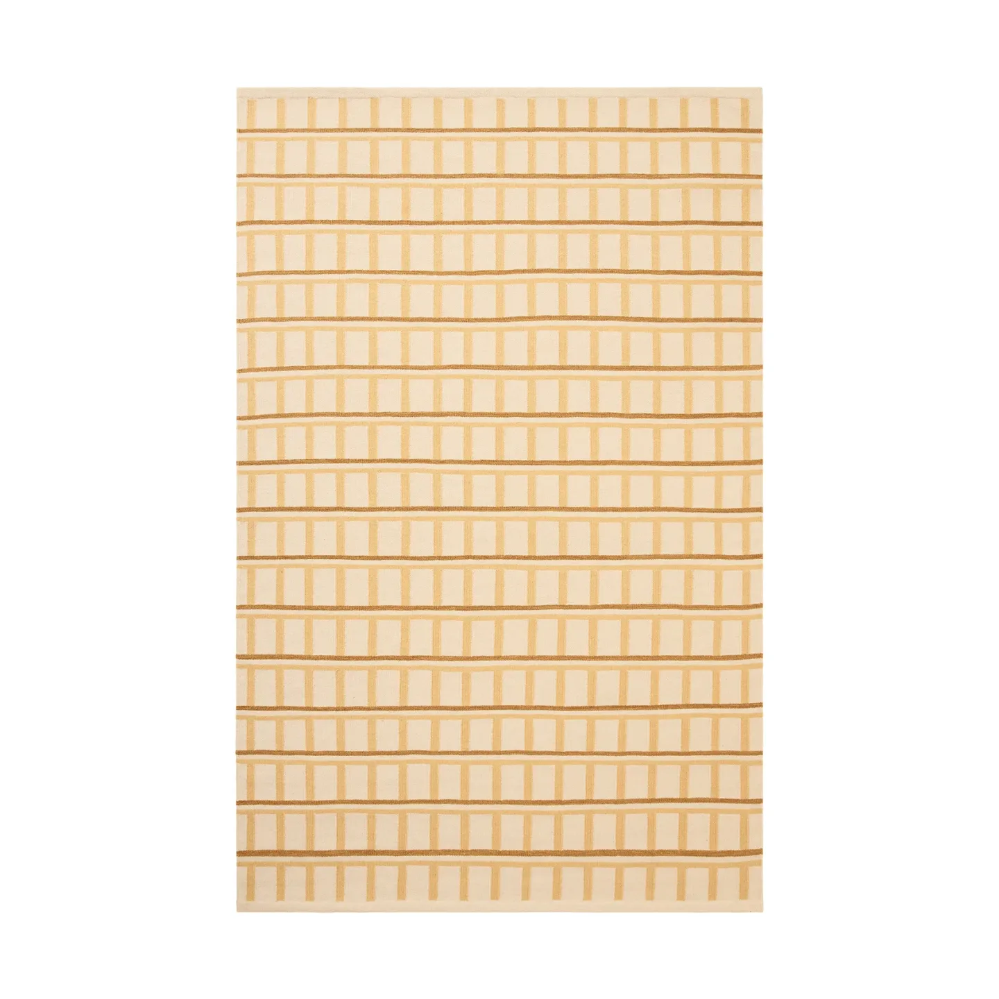 Chhatwal & Jonsson Mysore Wollteppich Off White-Masala Yellow-Yellow, 180x270 cm