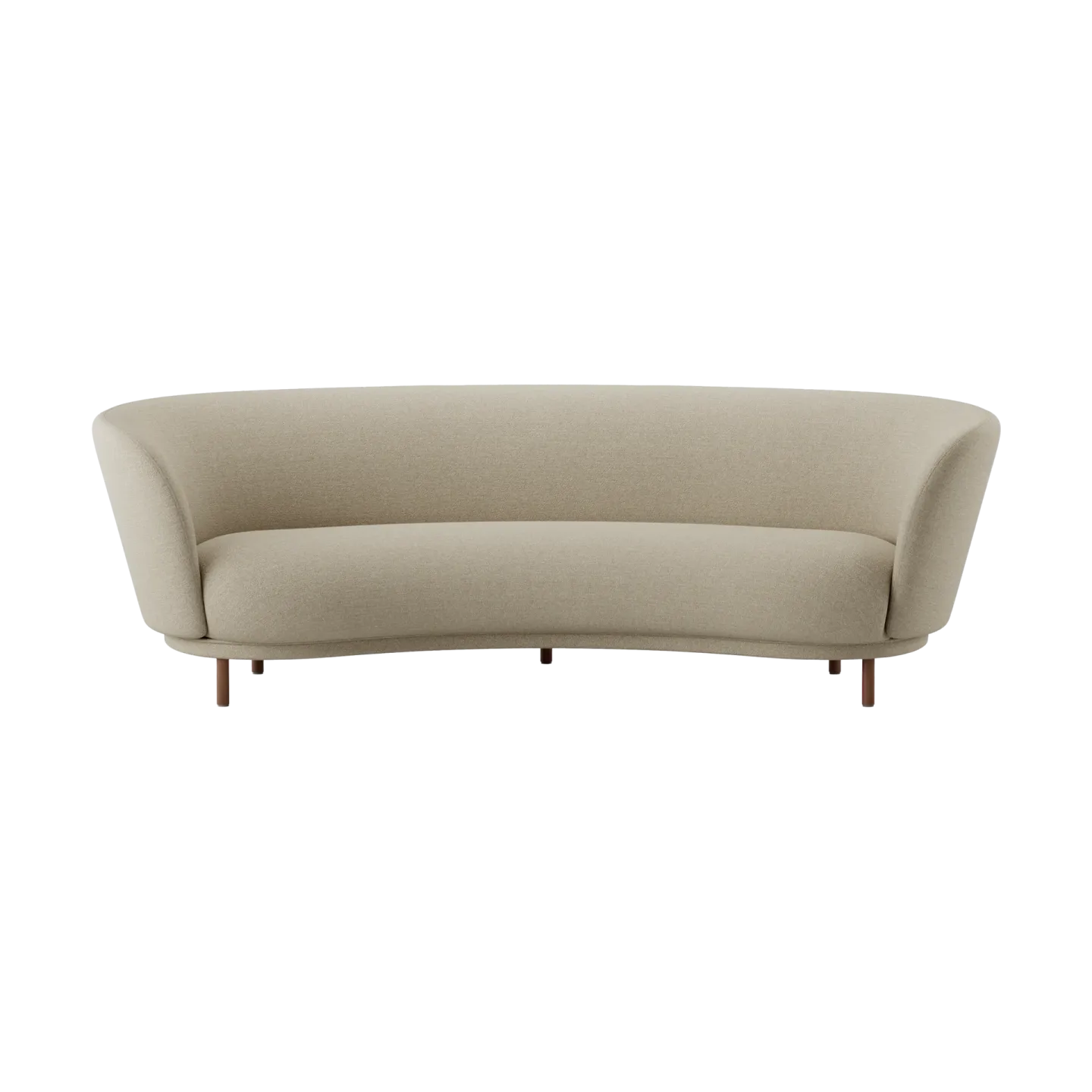 Massproductions Dandy 3-sits soffa Walnut-Ecriture 240
