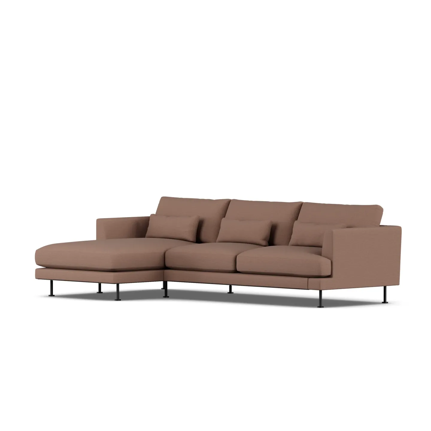 1898 Bredhult soffa Same Rust 6675-svart stål, 2,5-sits C2