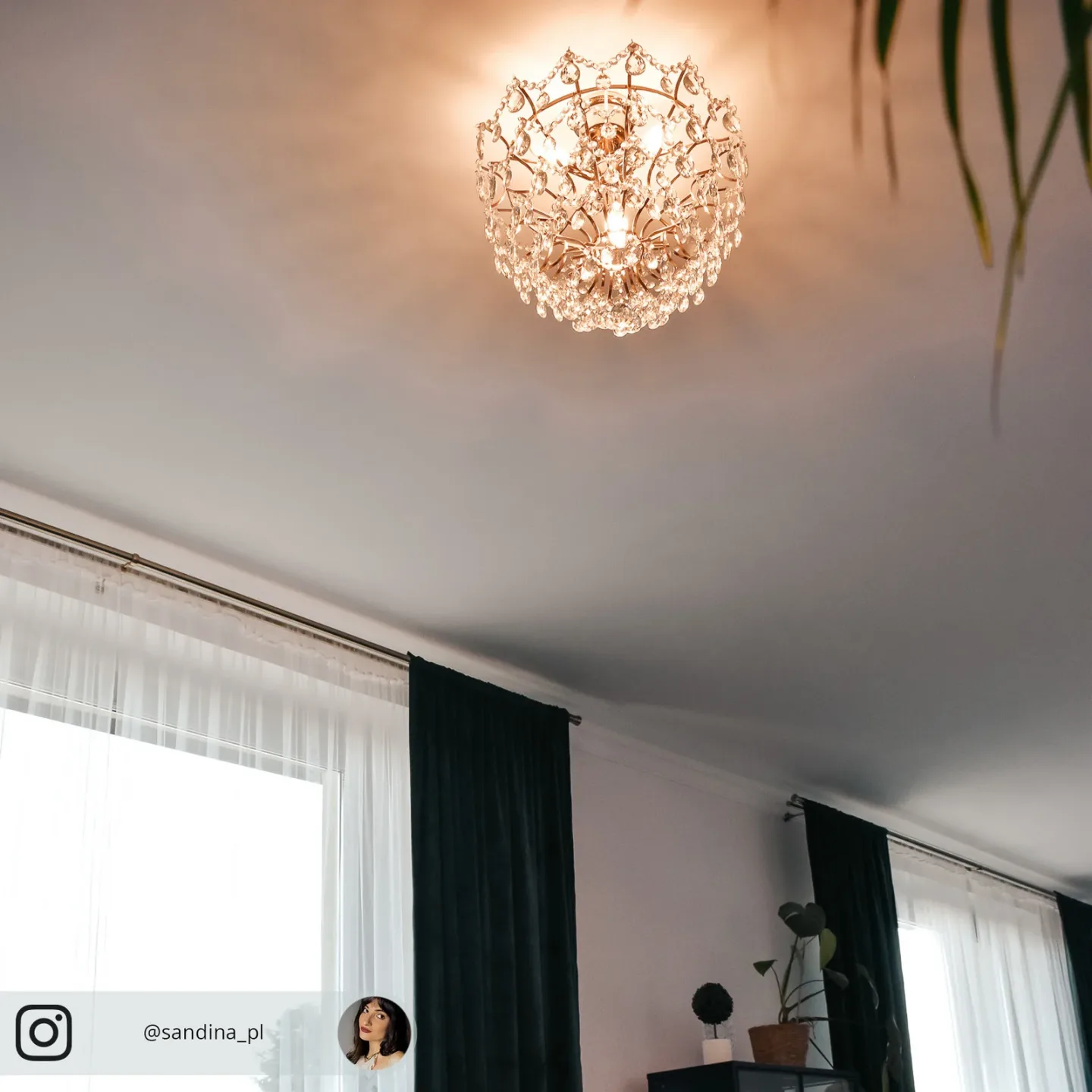 Rosendal Deckenleuchte Gold - Markslöjd - Wohnzimmer - Kristall - Mehrflammig