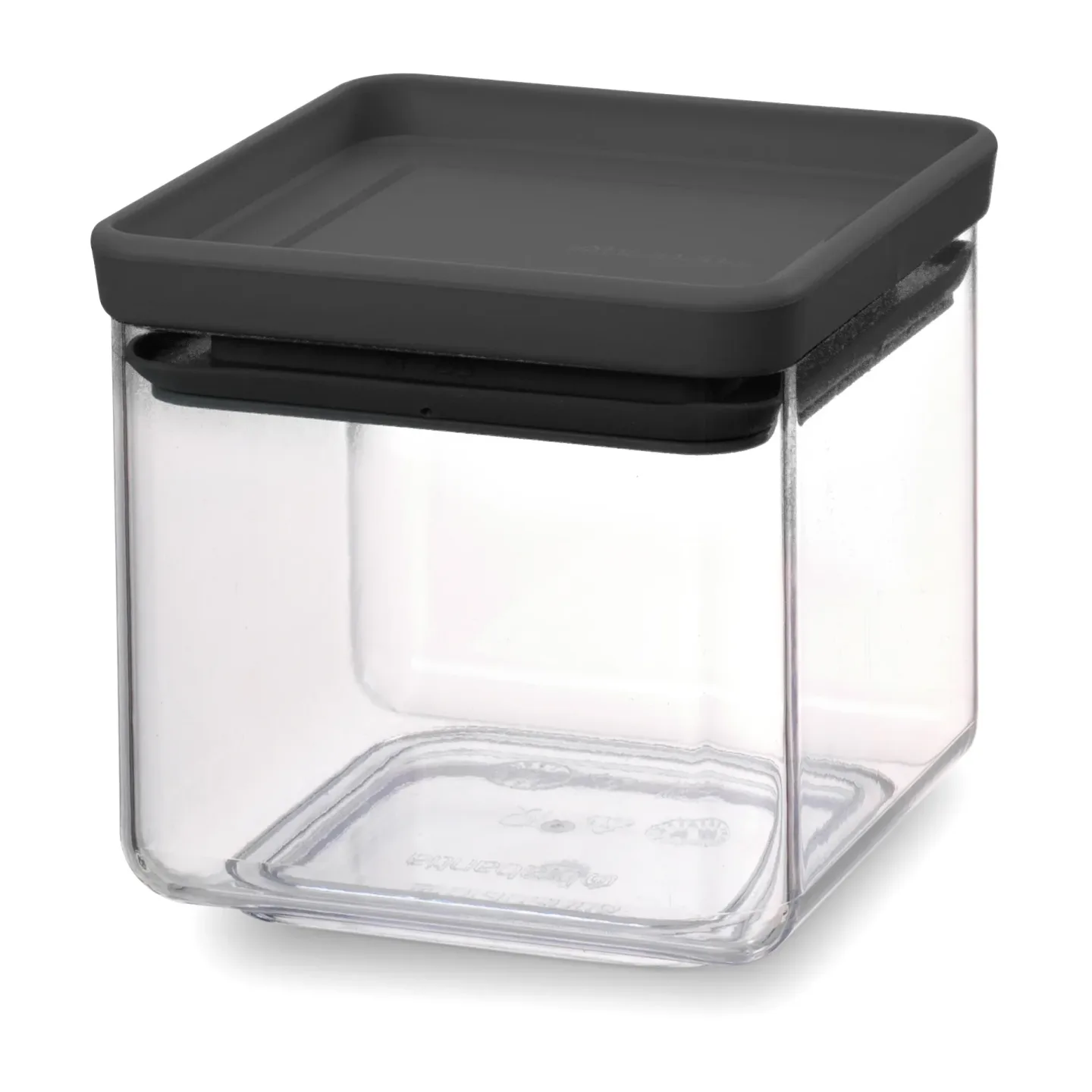Brabantia TASTY+ quadratische Verwahrungsdose 0,7 L Dunkelgrau
