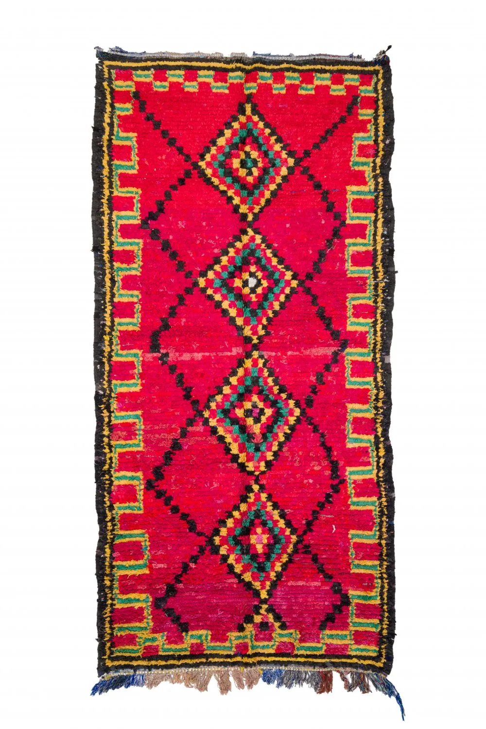 Marokkansk Boucherouite-teppe 340 x 165 cm (Størrelse: 340 x 165 cm)