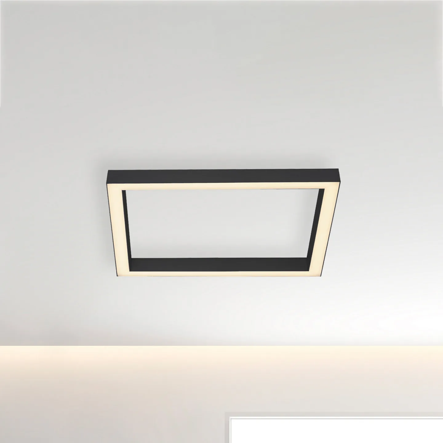 Lines Square LED-Deckenlampe, graphite, 55 cm, CCT - PURE PURE Lines Square - Wohnzimmer - Modern - Metall - Eckig