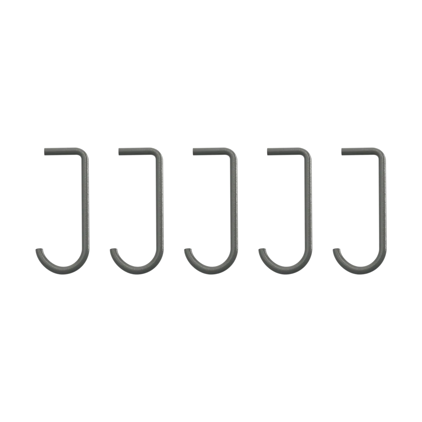 String String J-Haken 5er-Pack Dunkelgrau