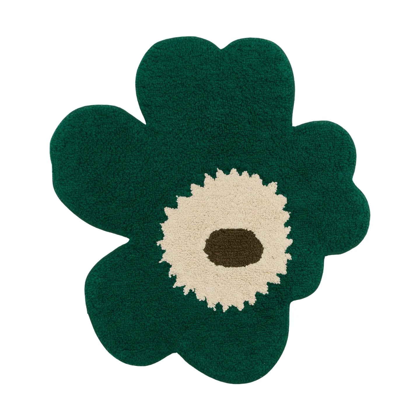 Marimekko Unikko Badezimmerteppich 73x74 cm Emerald-off white-mole