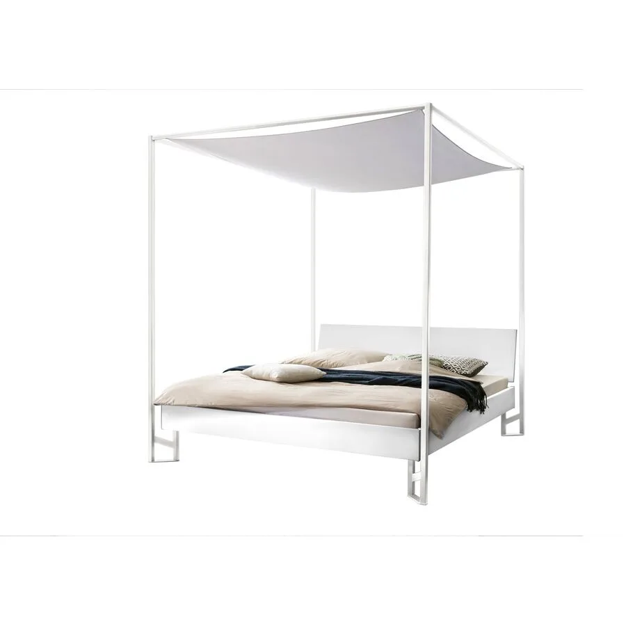 Hasena Himmelbett Mures Weiss MDF 180 x 200 cm