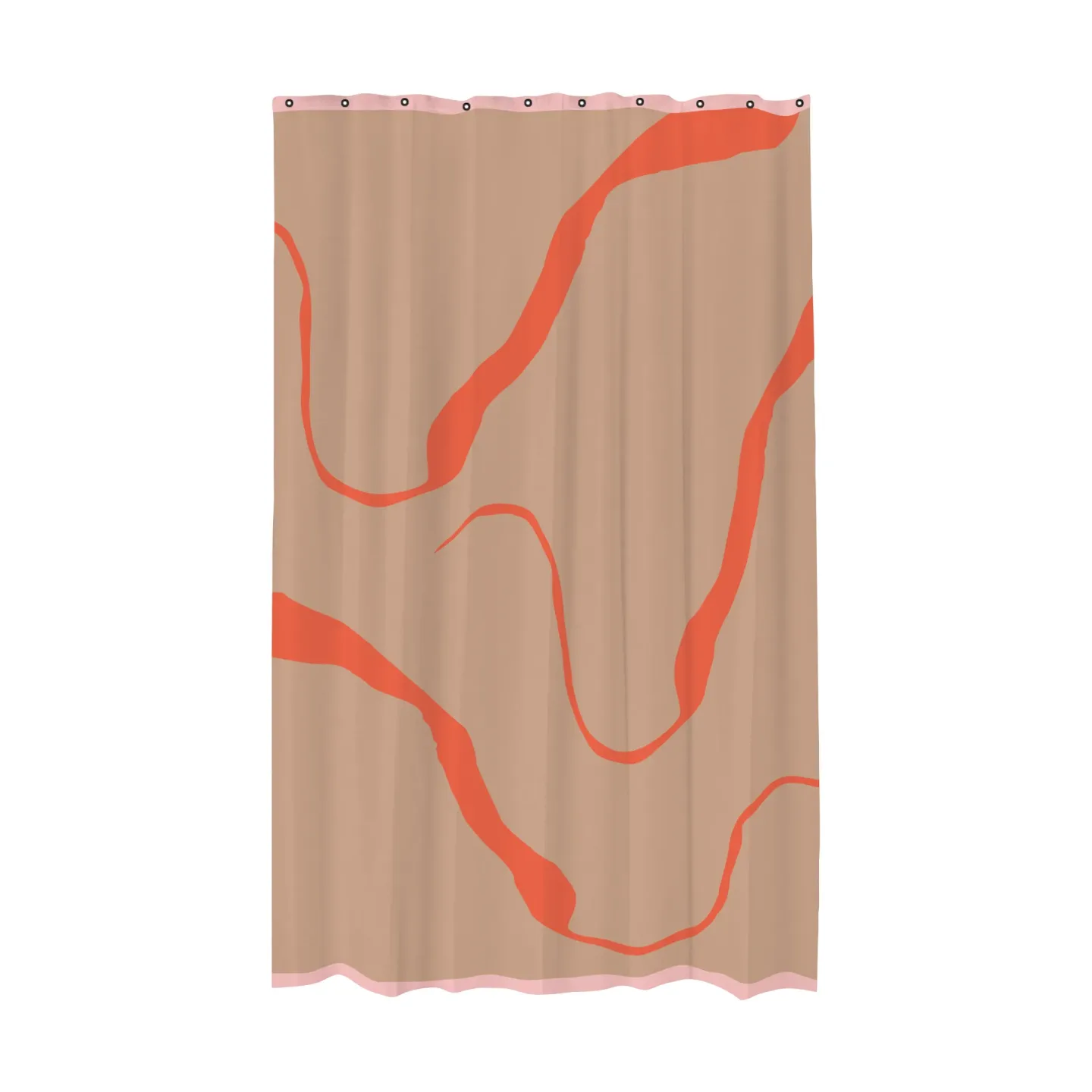 Mette Ditmer Nova Arte Duschvorhang 150x200cm Latte-orange
