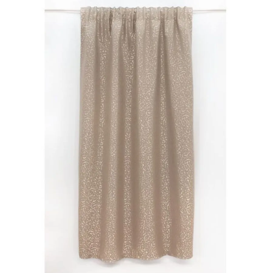 Mary rose Vorhang Eva taupe Polyester B 135 cm Blickdicht