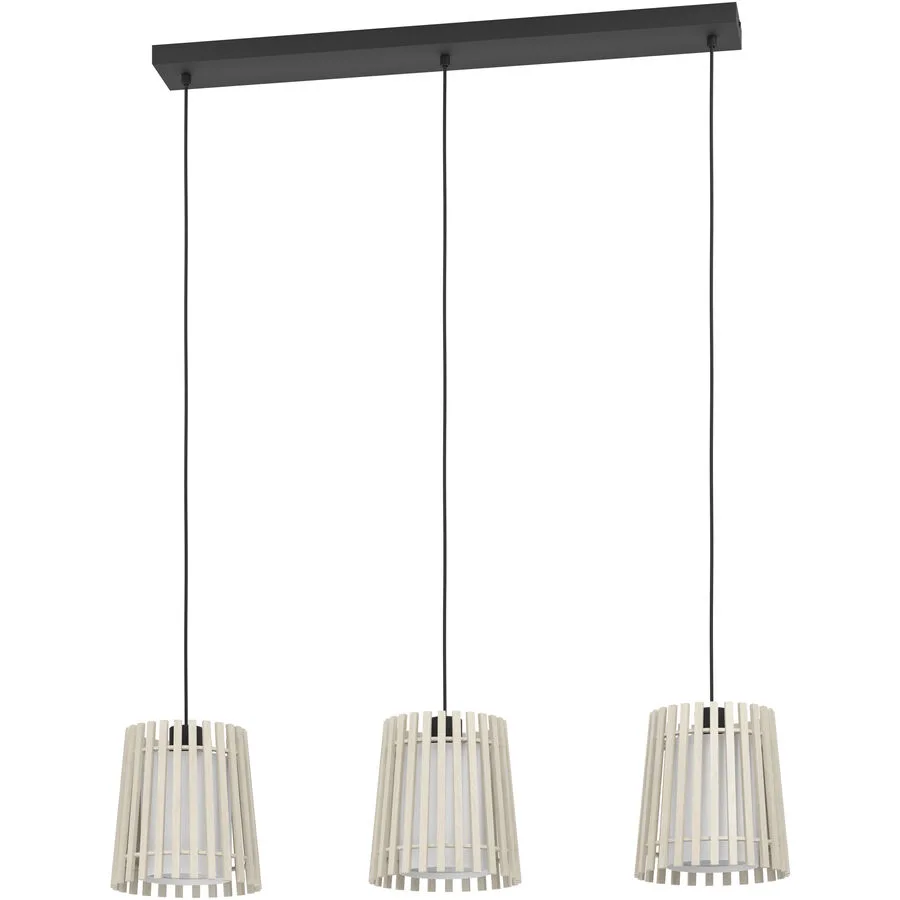 Eglo Pendellampe Fattoria Schwarz Stahl 20 cm 110 cm