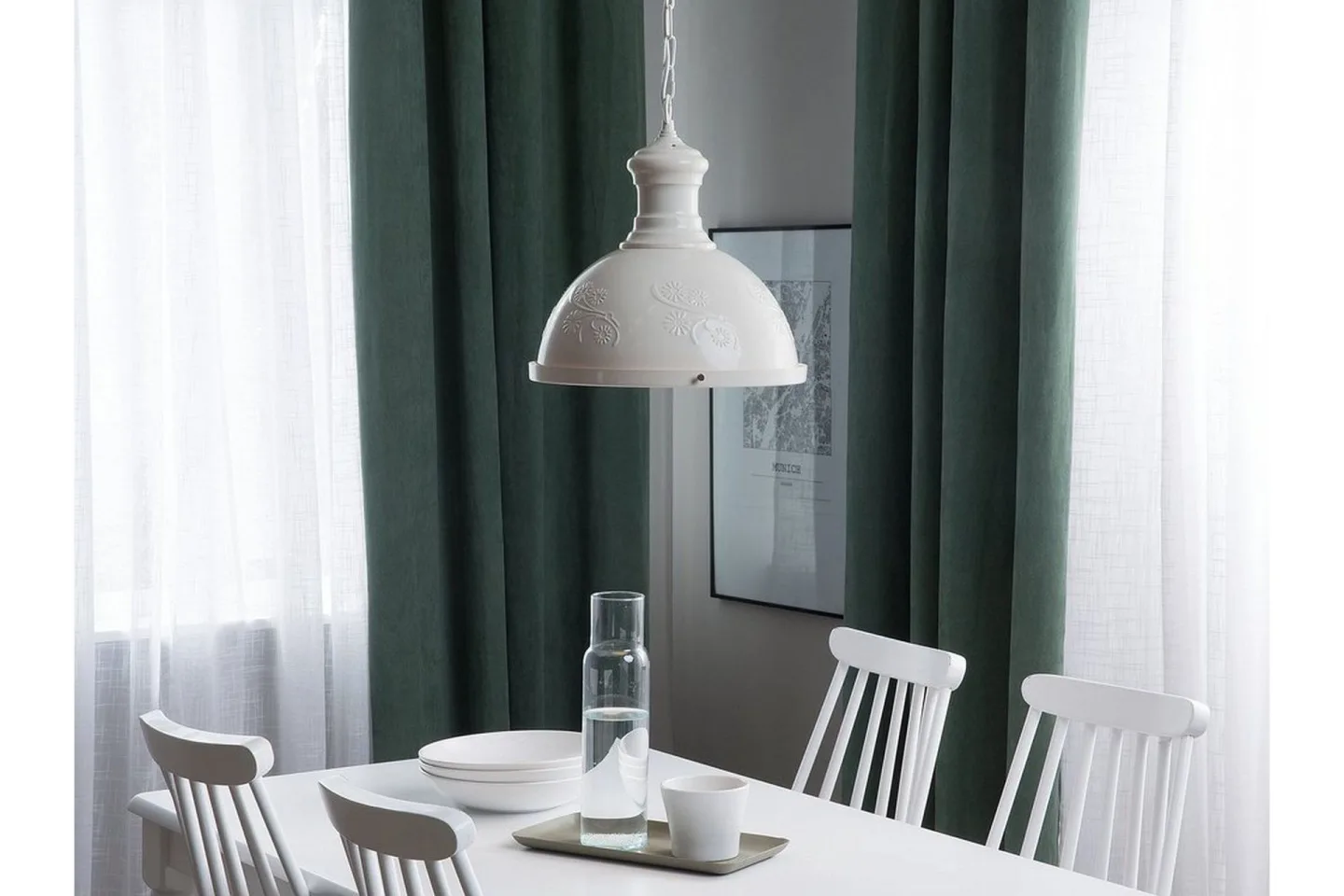 Didessa Taklampa 32 cm - Beige