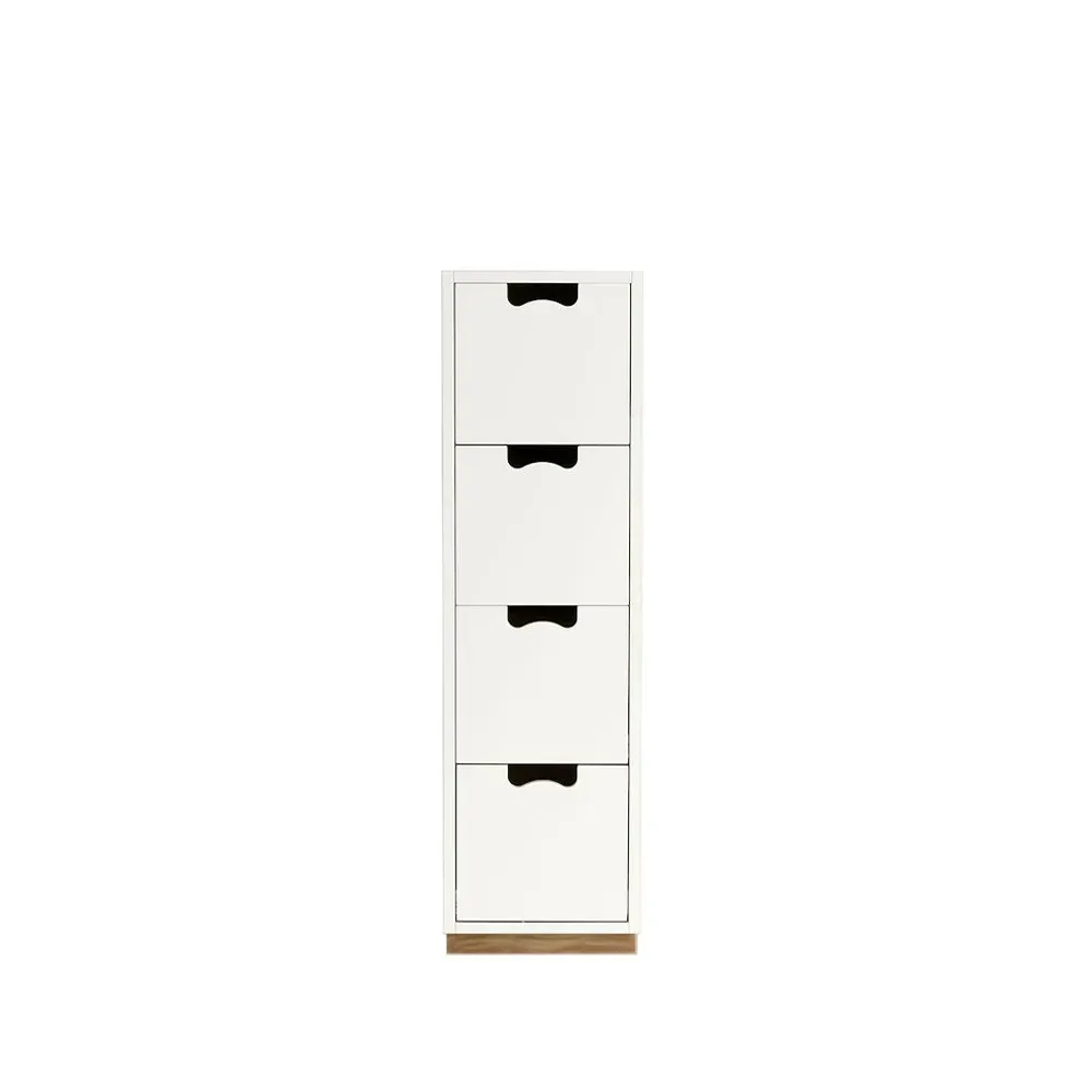 Asplund Snö J4 byrå white, eksockel