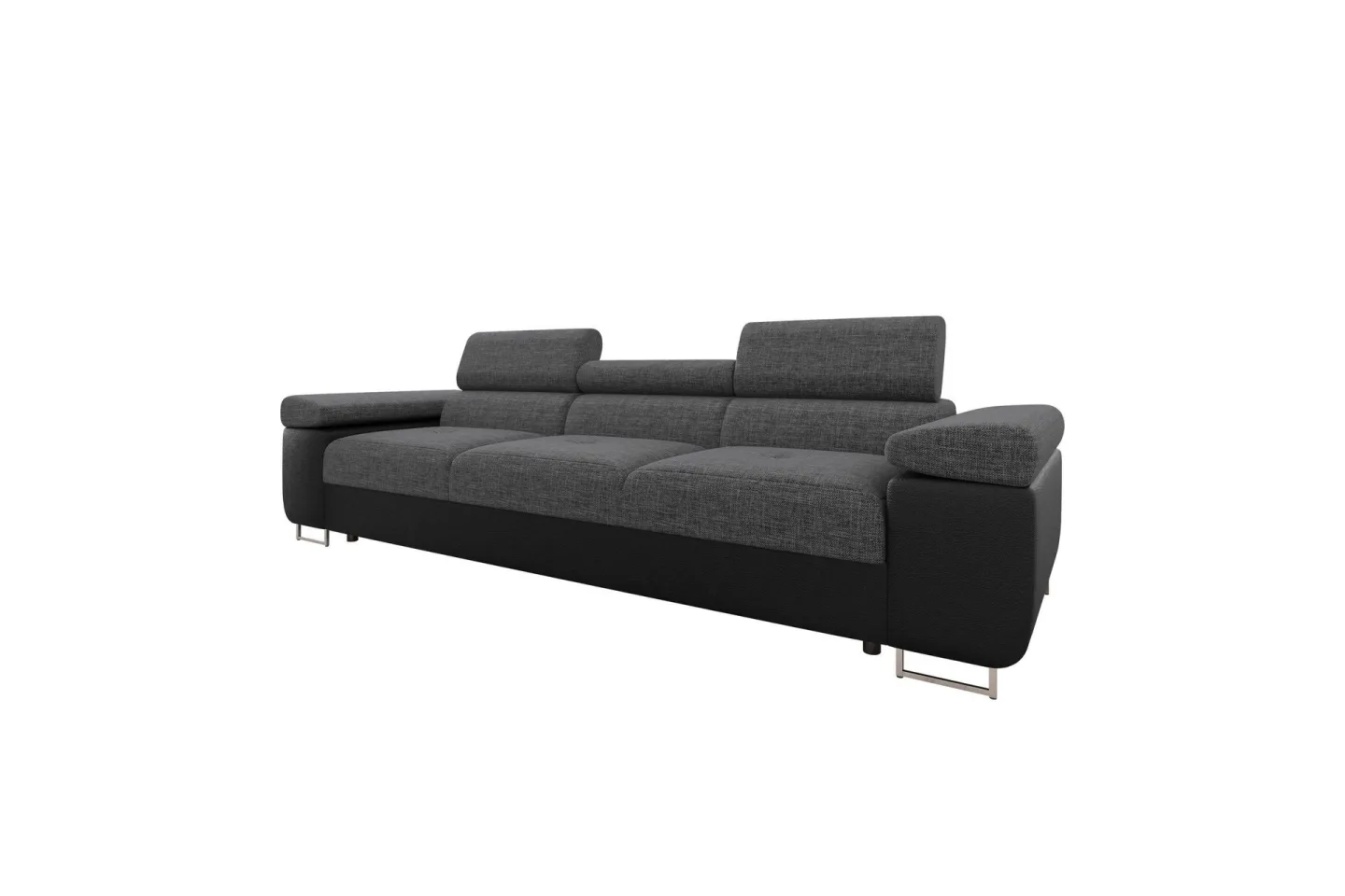 Gabina Soffa 3-sits - Svart/Grå