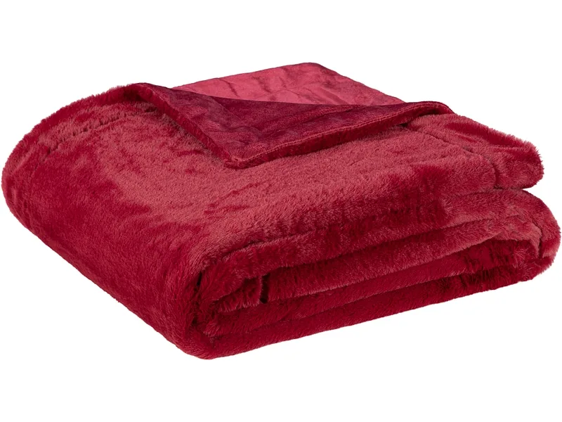 Decke RABBIT 150x200cm rot unifarben