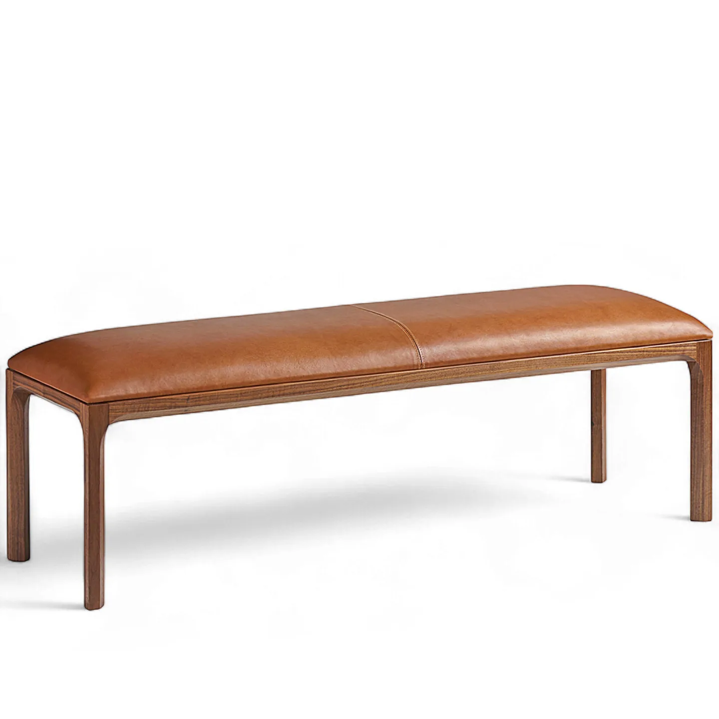 Dagmar - Entre Bench Cognac Walnut - Pallar - Kai Kristiansen - Träfärgad - Trä/Textilmaterial