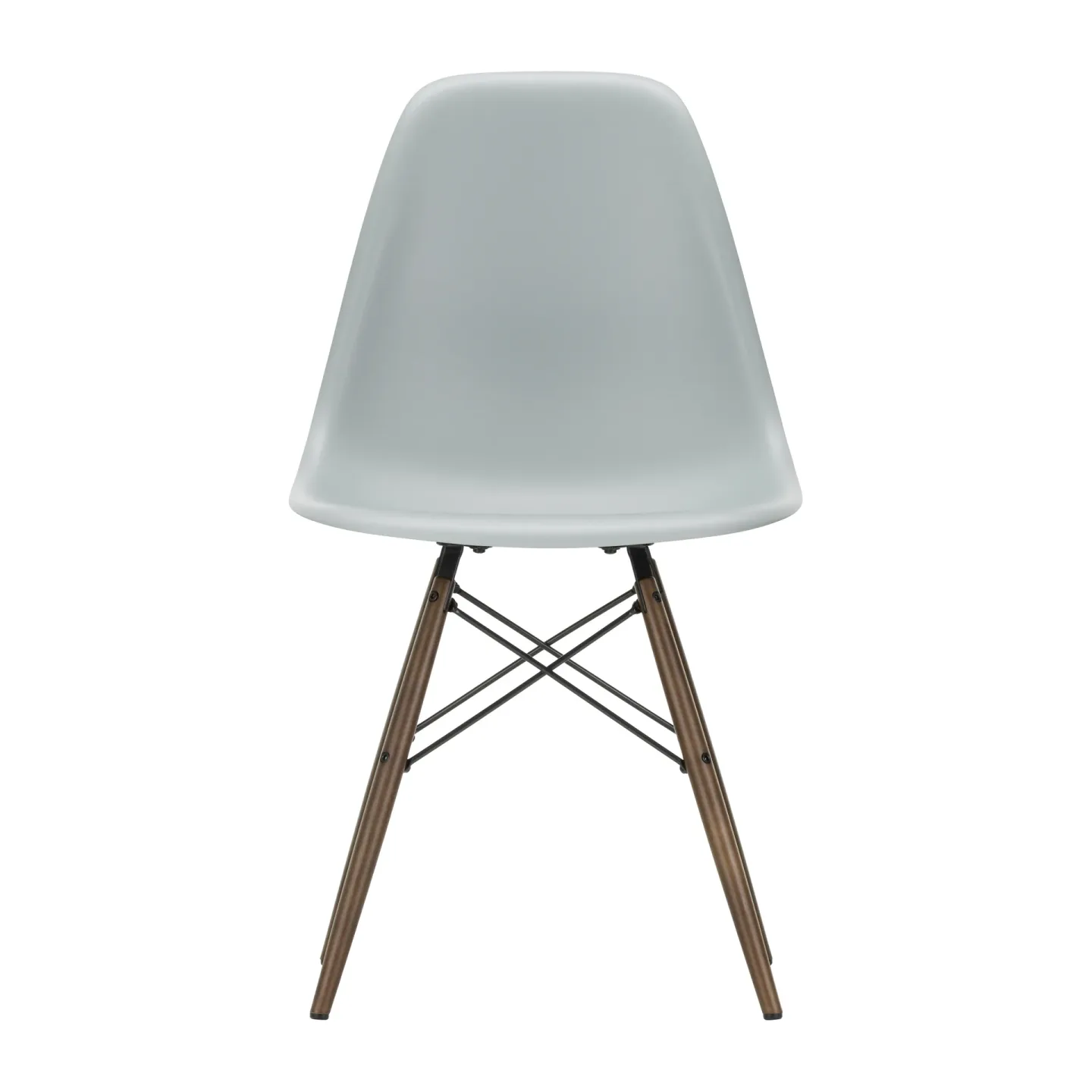 Vitra Eames Plastic Side Chair RE DSW stol 24 light grey-dark maple