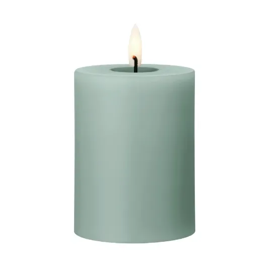 ester & erik ester & erik Blockkerze LED 67 Jade stone, 10cm