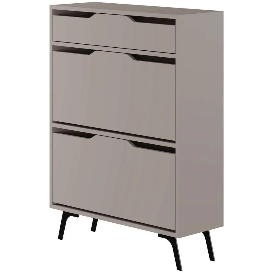 Schuhschrank Skos mocca Holzwerkstoff B 81.6 H 110 cm