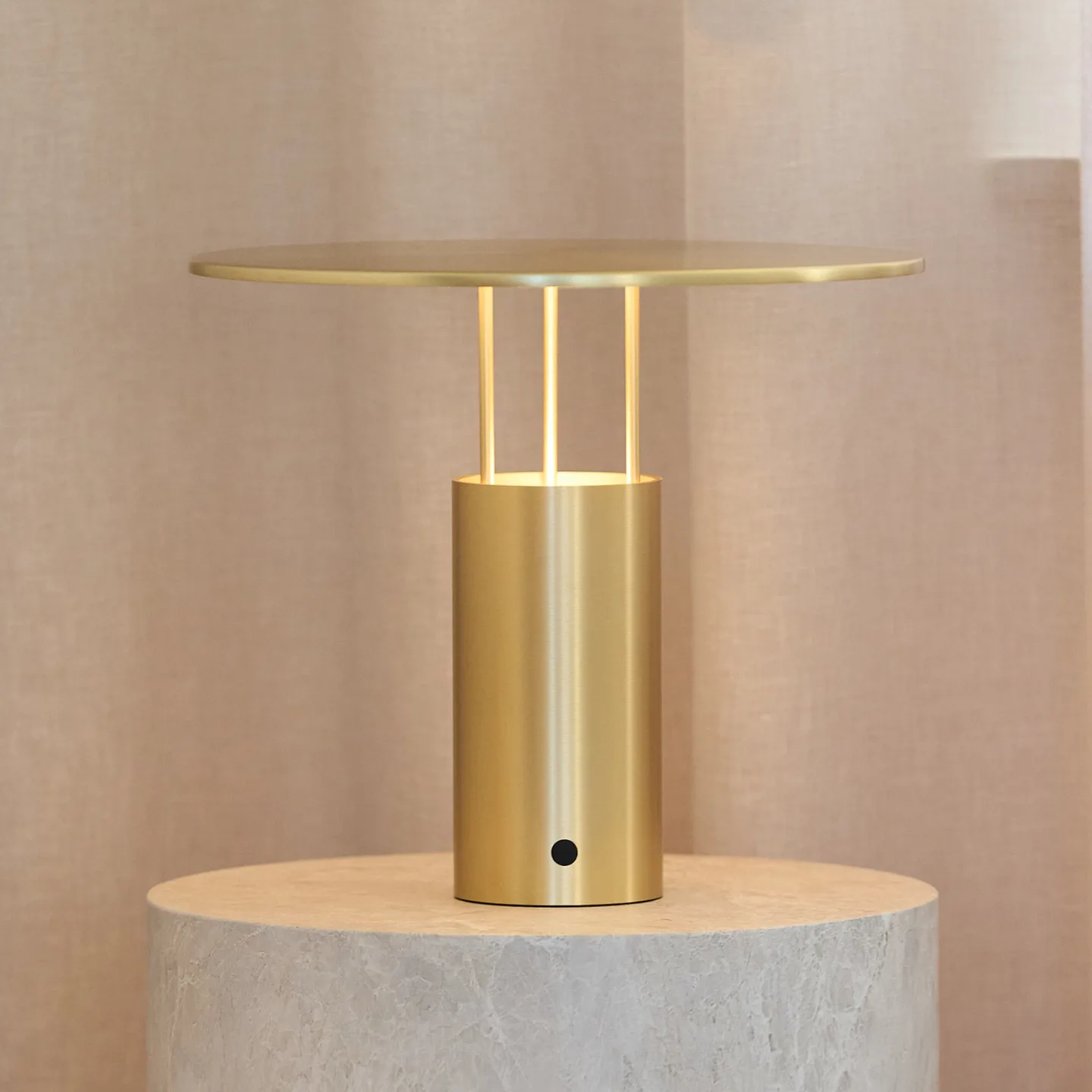 Tempel280 LED-Tischleuchte, messing, Höhe 24,5 cm - Piet Hein - Schlafzimmer - Design - Aluminium - Einflammig