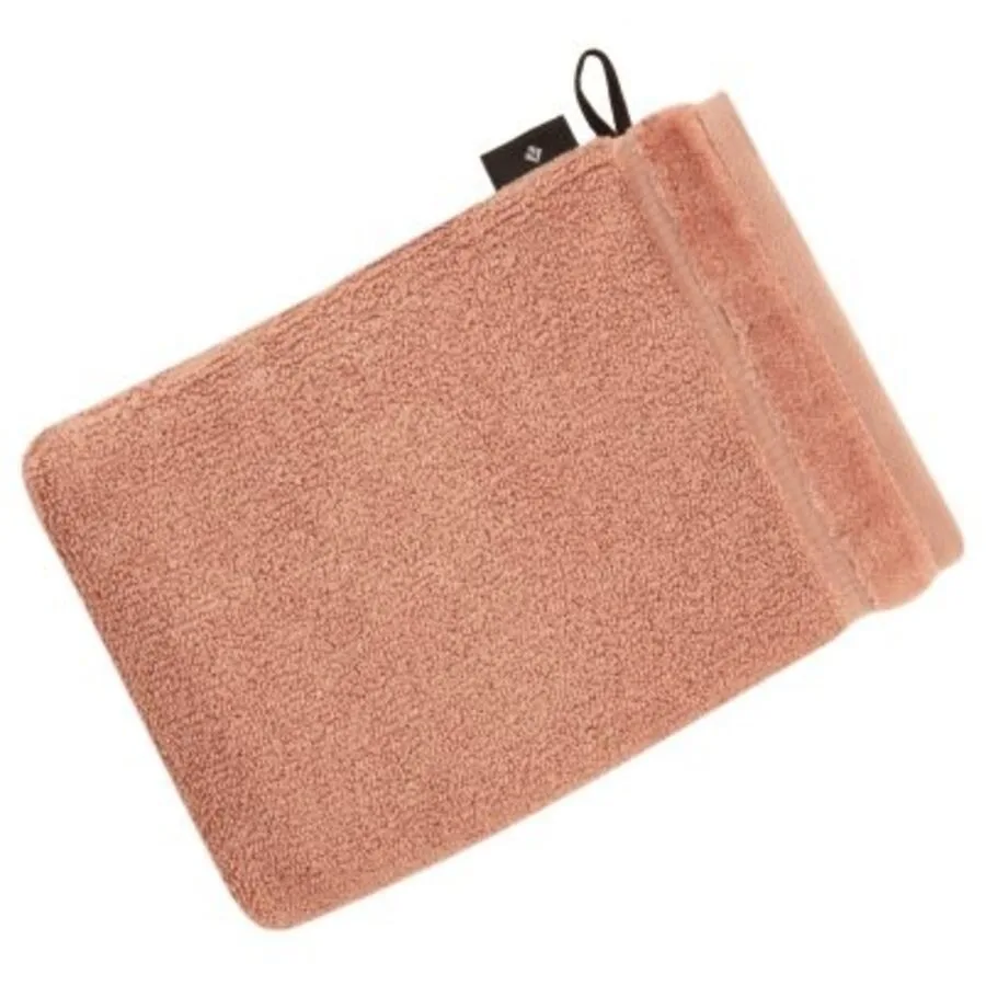 Vossen Waschhandschuh Pure Red wood 100% Bio-Baumwolle B 22 T 16 cm