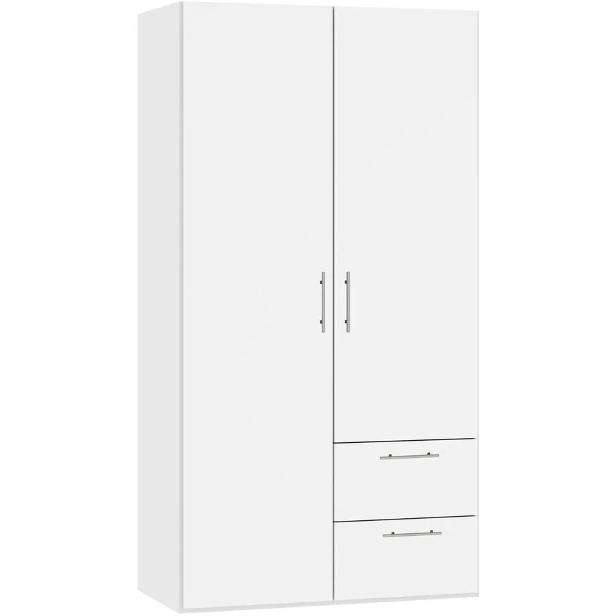 MyDeal Kleiderschrank Comfort go weiss Holzwerkstoff B 102 cm - Schweizer Möbelhersteller