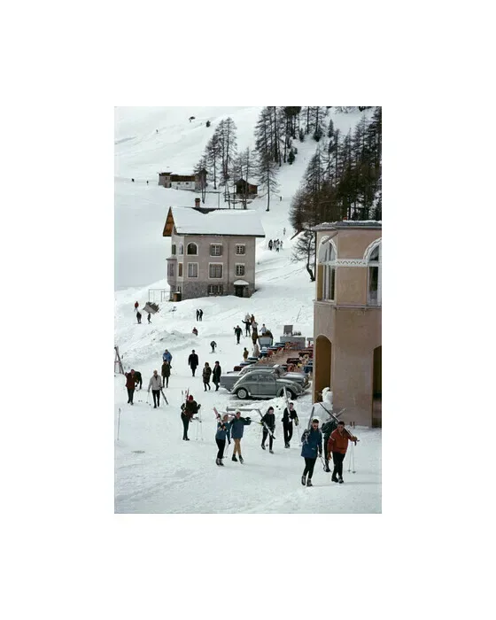 Skiers in St. Moritz