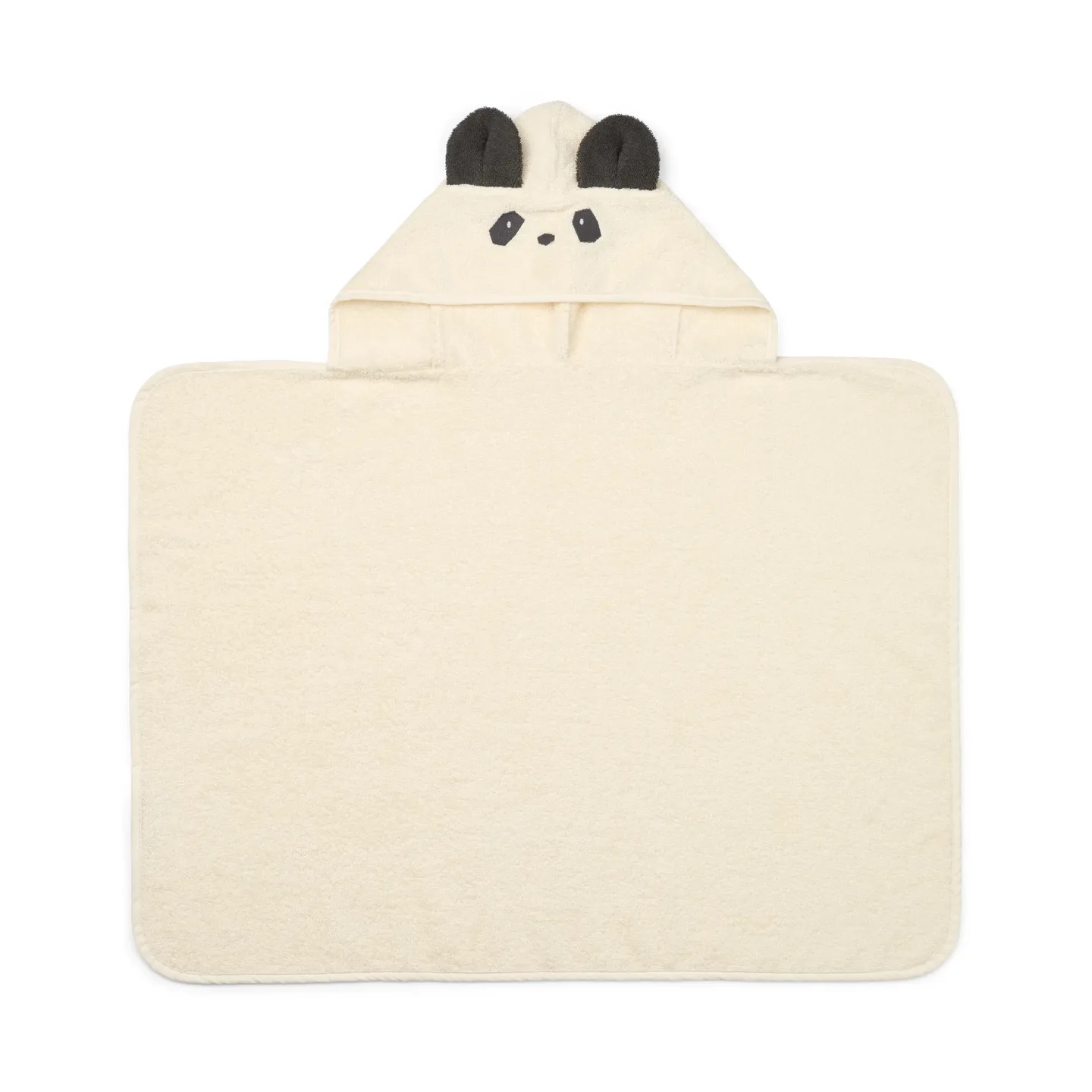 Liewood Vilas Panda Kapuzenhandtuch Creme de la creme