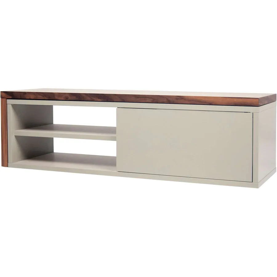 TV-Möbel Hades Nussbaum Dekor/beige Holz/MDF B 110 cm