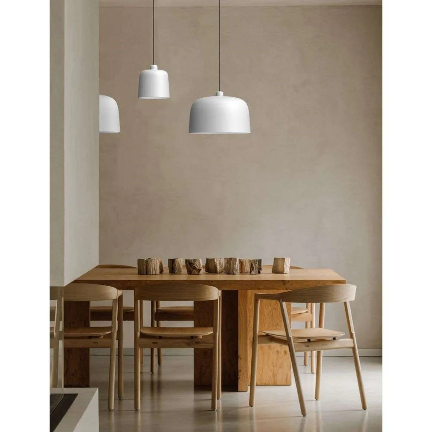 Zile Pendelleuchte Ø40 Matt Dove Grey - Luceplan - Esszimmer - Metall