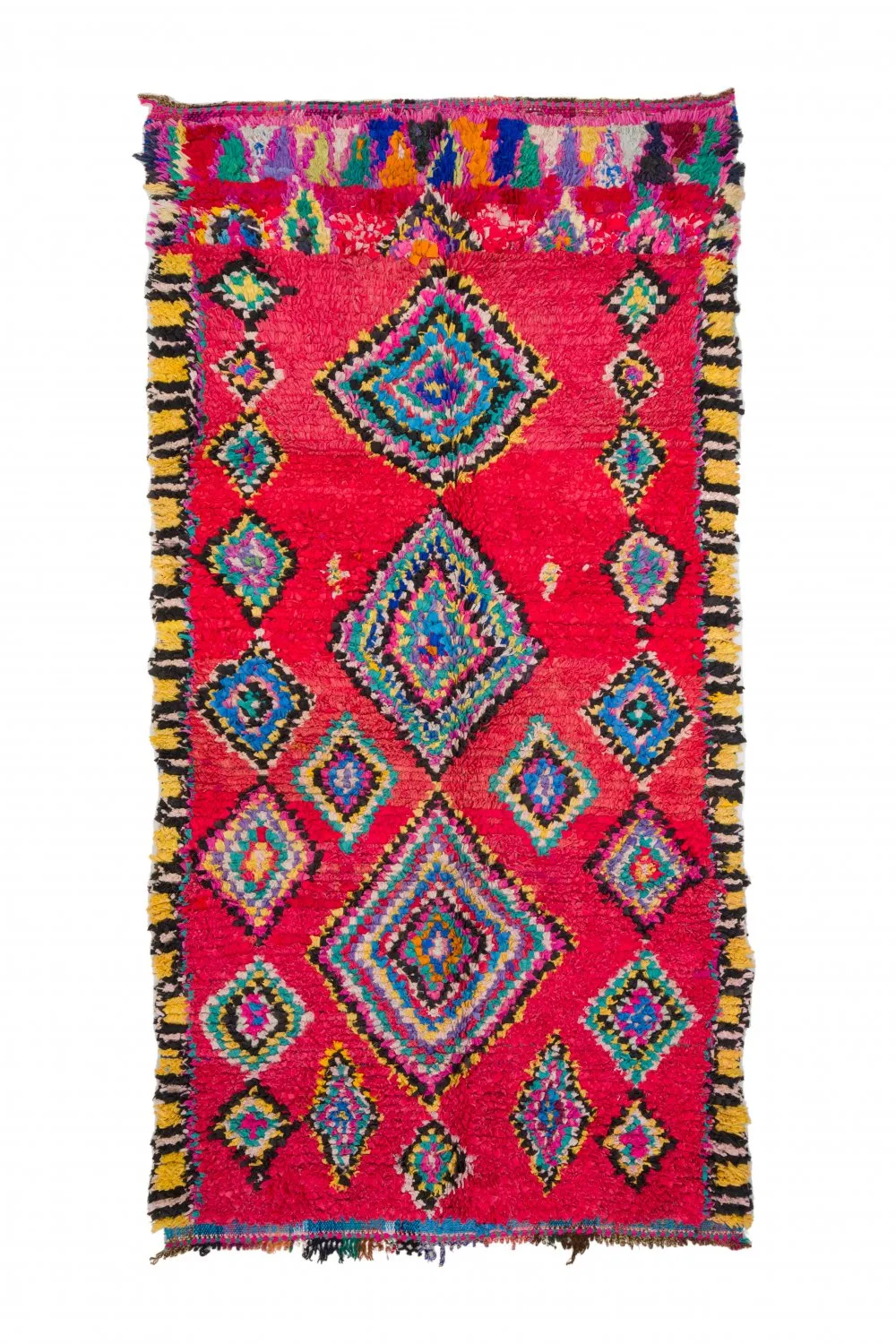 Marokkansk Boucherouite-teppe 290 x 140 cm (Størrelse: 290 x 140 cm)