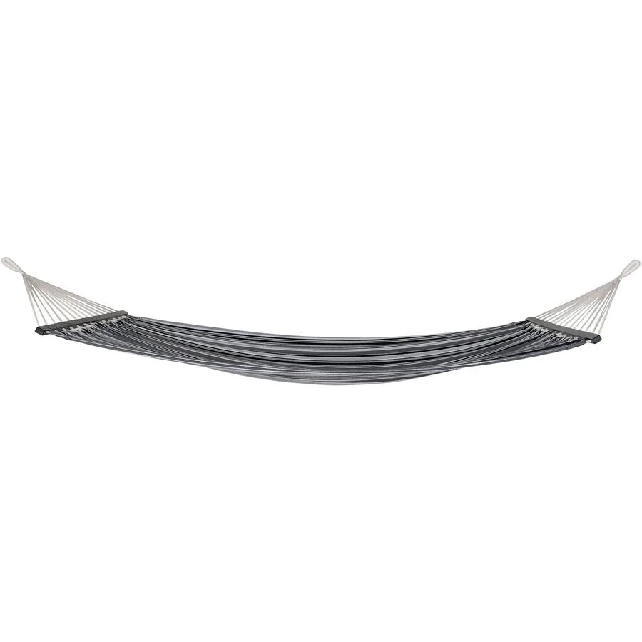 Hängematte Polira grau/schwarz Baumwolle, Polyester B 120 T 200 cm
