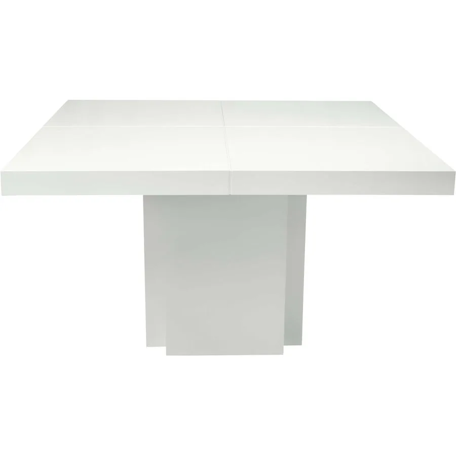 Esstisch Duck Weiss hochglanz Holz B 130 T 130 cm