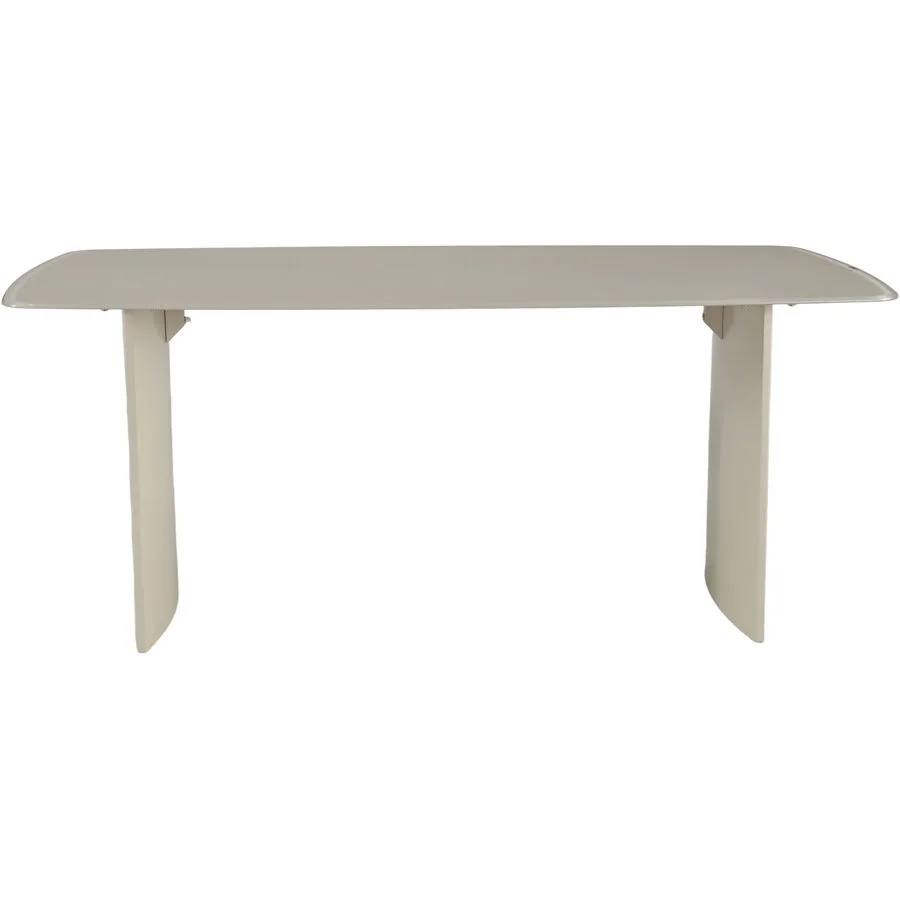 Tisch Amary beige MDF / Glas B 90 T 180 cm
