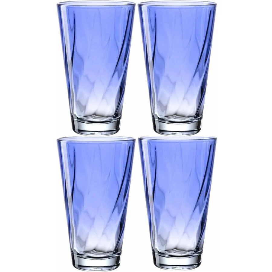 Trinkgläser-Set Leonardo Blau Glas 0.3 l