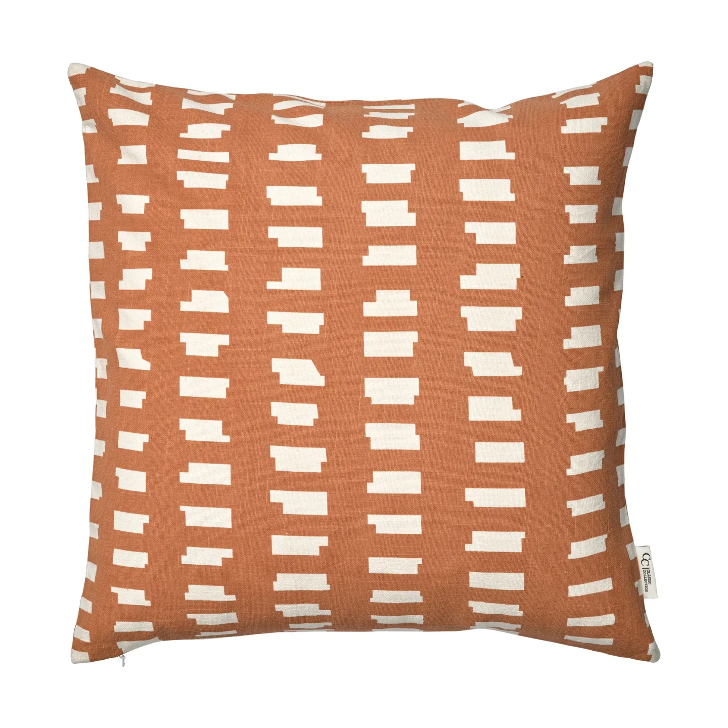 Ikat Block kuddfodral terracotta