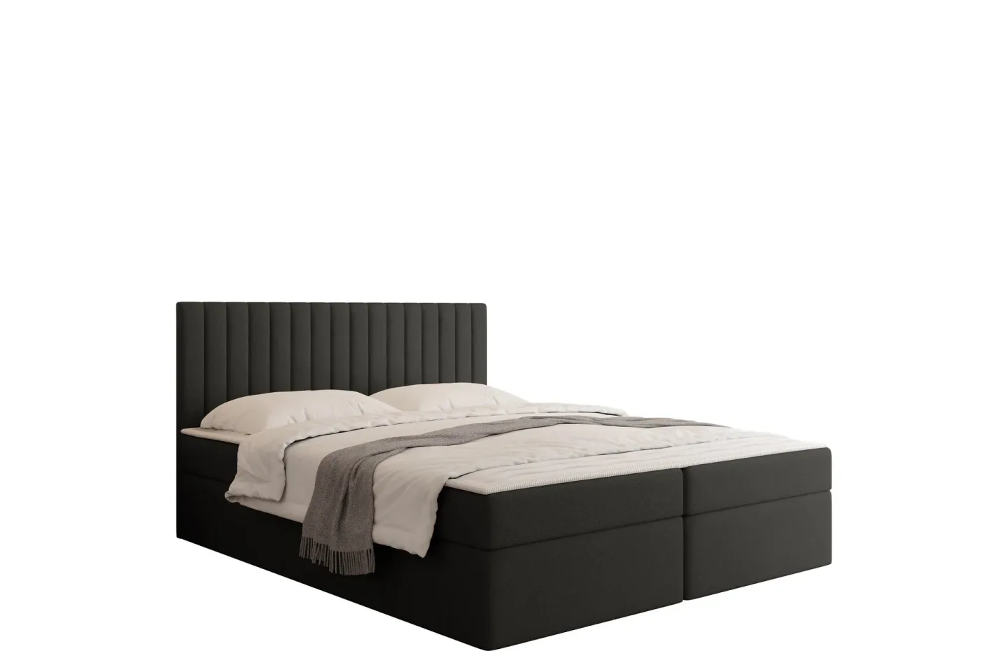 Calrosor Sängpaket Kontinentalsäng med Förvaring 140x200 cm - Svart