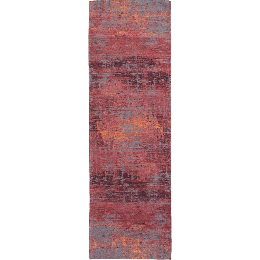 Teppich Streaks Rot Polyester 80 cm 250 cm