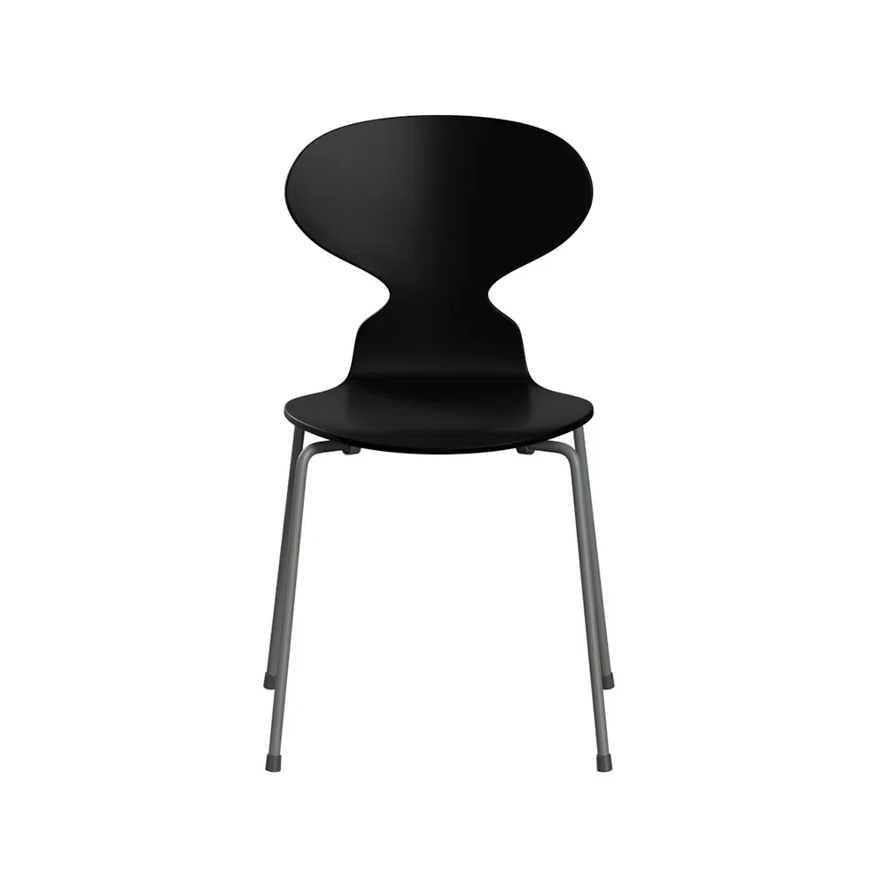 Fritz Hansen Myran 3101 stol svart, silvergrått stativ