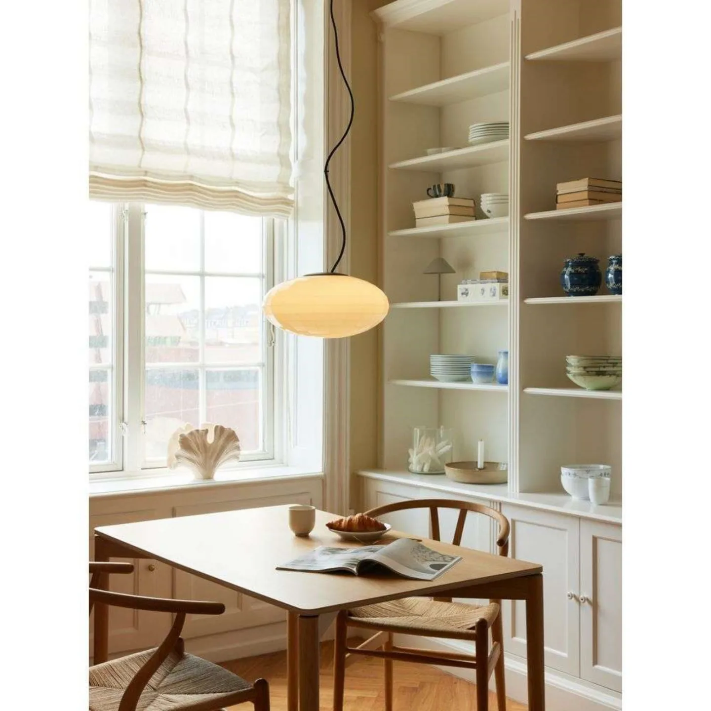 Mesh Pendelleuchte Ø36 Opal - Halo Design - Esszimmer - Metall