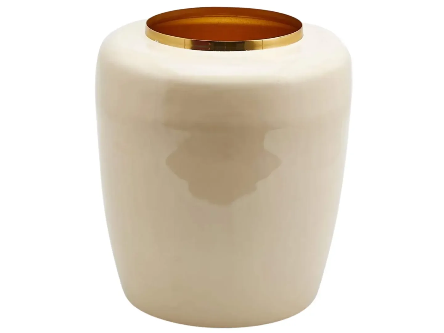Edg Vase Waterproof Ivory H: 43 cm | Schubiger Möbel