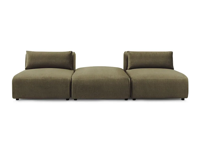 3er Sofa BOBOCHIC JEANNE Samt grün
