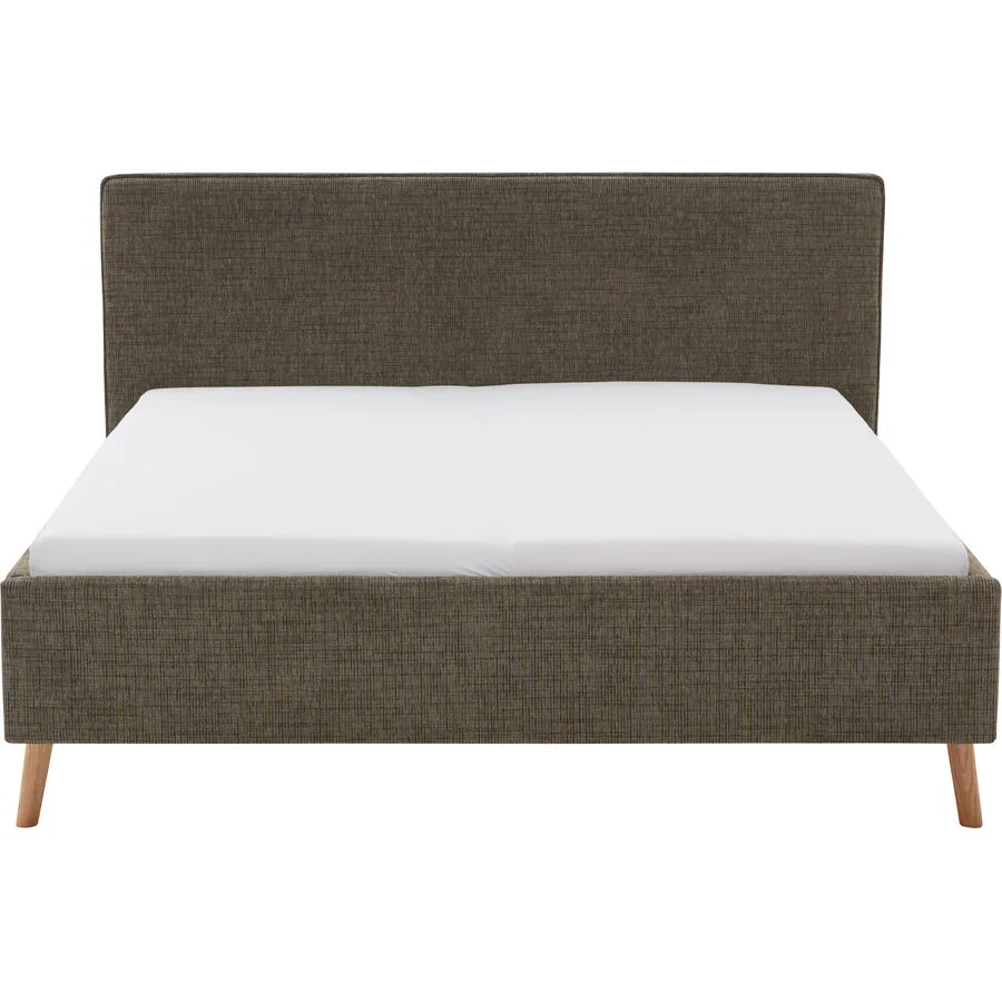 Bett Lina Moss green Polyester 160 x 200 cm