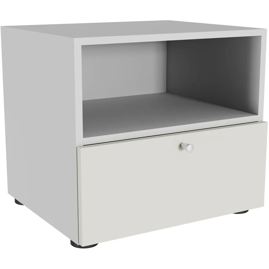 Nachttisch Window greige Holzwerkstoff B 41 H 38 cm - Möbel Konfigurator: Traummöbel individuell zusammenstellen