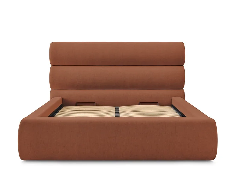 Kastenbett BOBOCHIC JAGNA 180x200cm stoff orange