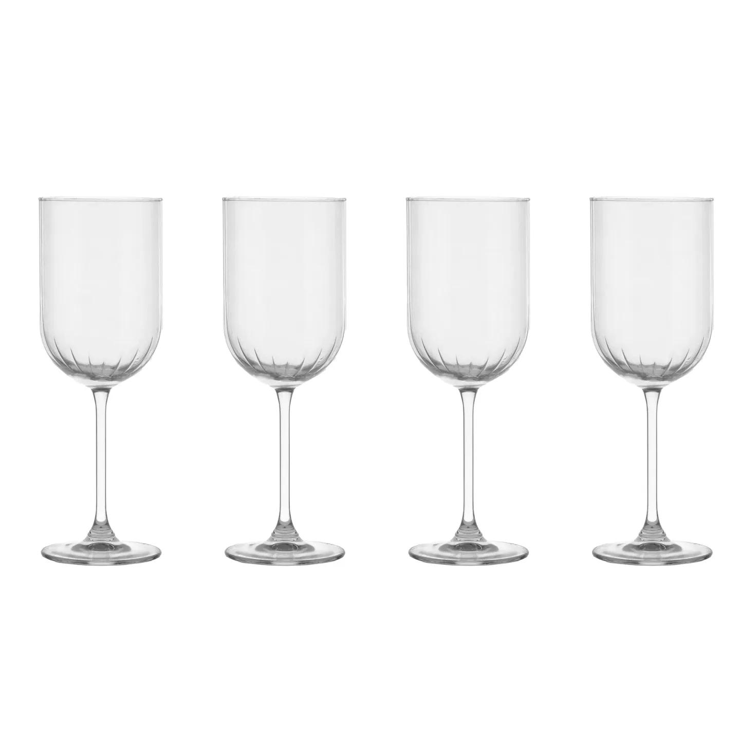 Scandi Living Pristine Rotweingläser 41 cl 4er-Pack Klar